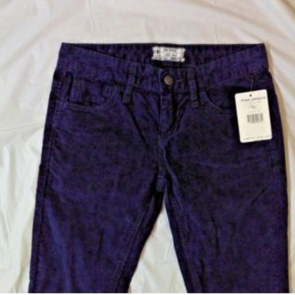 Free People Peacock Blue Low-rise Skinny Sz 24 - Picture 2 of 8